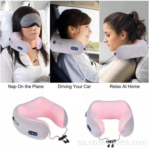 Almohada de masaje de cuello de terapia eléctrica portátil vibrante